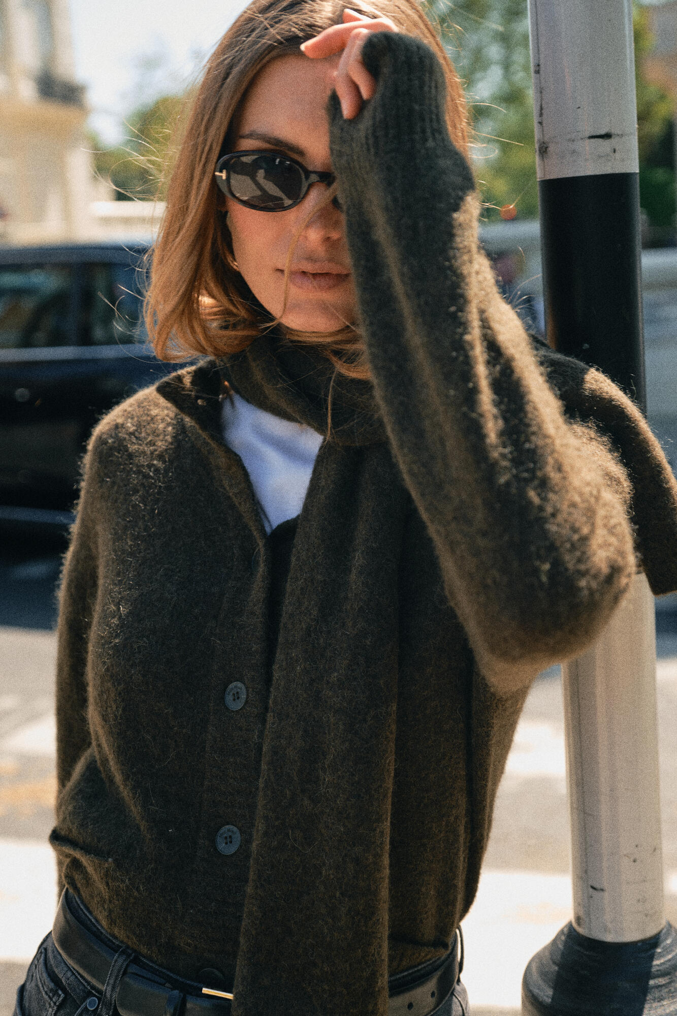 Mape strikcardigan - Rosin